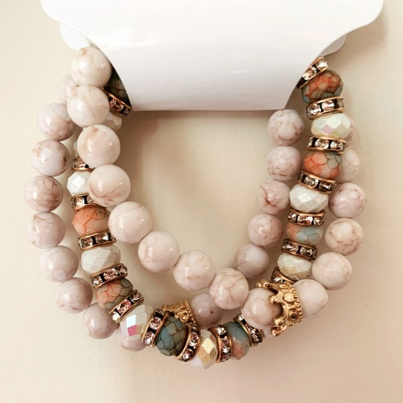 Jewelry - New Stretchy Beaded Bracelets Set of 3